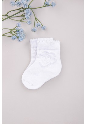 Шкарпетки 0-6 Bebelinna 15075-2 -білий