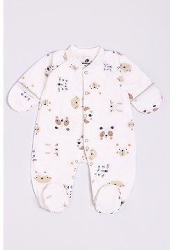 Комбінезон для новонародженого Minikin "Нappy baby" 2428401 -молочний