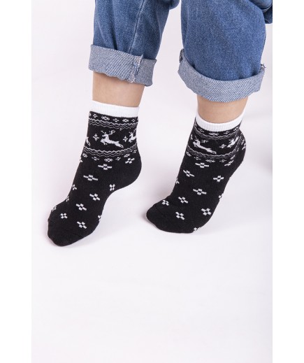 Шкарпетки (махра) 12-18 Мамин Дім 6102023 -чорний