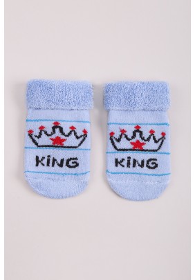 Шкарпетки King махра 0 ТО 0151 -блакитний