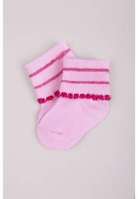 Шкарпетки 0-6 Bebelino 123 -рожевий