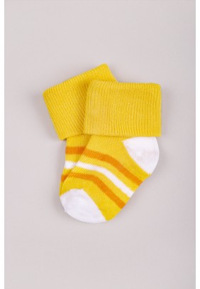 Шкарпетки 0-6 Bebelino 123 -жовтий - 
