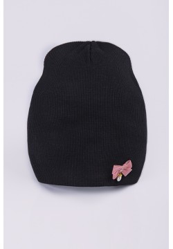 Шапка Белинда трикот.двойная Talvi 03087 чорний