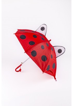 Зонт-трость с ушками детский ВО SY-15 - красный