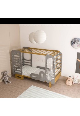 Ліжко-трансформер дитяче TatkoPlayground Montessori 2000x800 ТРMtrgr-2