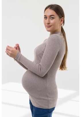 Гольф для вагітних і годування М-XL Юла мама Lecie NR-42.06 -бежевий - 