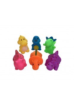 Іграшки для купання Мегазайка Динозаври 6шт 0908
