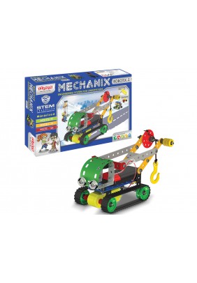 Конструктор металевий з електромотором Zephyr Robotix №2 166дет 01073