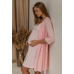 Нiчна сорочка для вагітних та годування S-XL Юла мама MONIKA NEW NW-2.2.4 рожевий