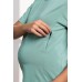 Футболка для вагітних і годування Юла мама Muse NR-24.041 -зелений фото 2
