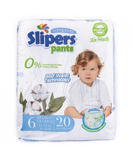 Подгузники-трусики Slipers Pants 6 XXL (11-25кг) 20шт PA-206-11-25 кг Подгузники-трусики Slipers Pants 6 XXL (11-25кг) 20шт PA-206-11-25 кг