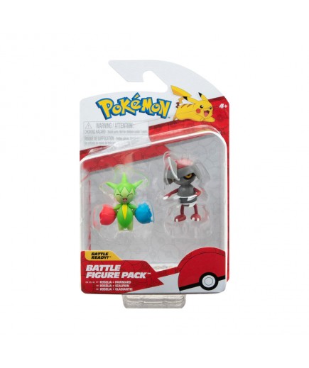 Ігровий набір фігурок Pokemon W15 Пон'ярд і Розелія PKW3006 Ігровий набір фігурок Pokemon W15 Пон'ярд і Розелія PKW3006