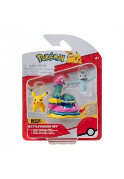 Ігровий набір фігурок Pokemon W19 Мачоп, Пікачу, Алола Мака PKW3597