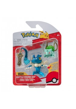 Ігровий набір фігурок Pokemon W19 Хонедж, Бульбазавр, Фрогадир PKW3599