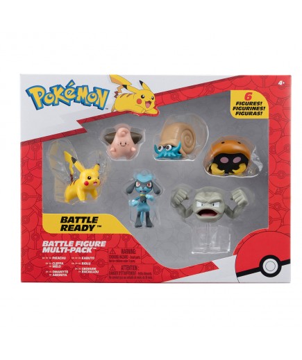 Ігровий набір фігурок Pokemon W7 Пікачу, Клеффа, Ріолу, Геодуд, Оманайт, Кабуто Ігровий набір фігурок Pokemon W7 Пікачу, Клеффа, Ріолу, Геодуд, Оманайт, Кабуто