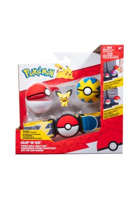 Ігровий набір Pokemon W14 Пояс з покеболами Пічу PKW3643