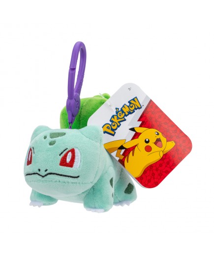Іграшка м'яка на кліпсі Pokemon W11 Бульбазавр PKW3921 Іграшка м'яка на кліпсі Pokemon W11 Бульбазавр PKW3921