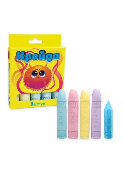 Крейда кольорова Strateg 5шт 50117