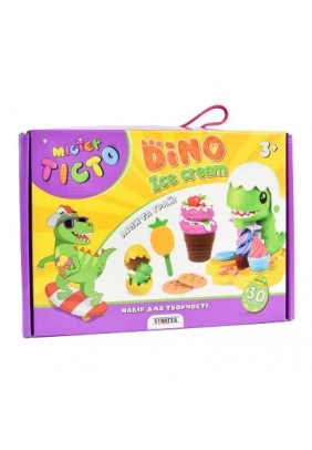 Набір для ліплення Strateg Містер тісто Dino Ice Cream 41024 - 