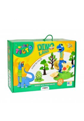 Набір для ліплення Strateg Містер тісто Dino Land 41035 - 