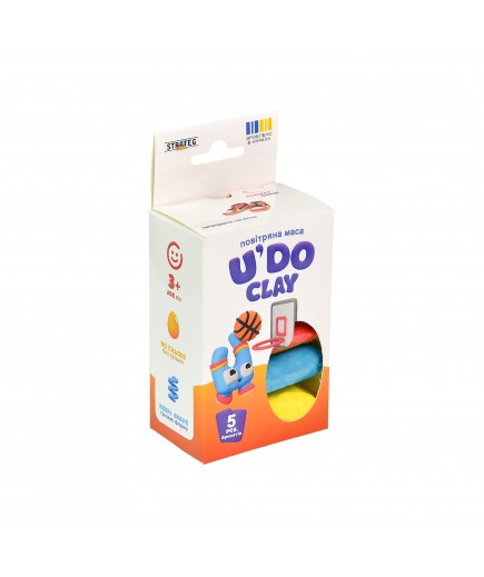 Набір для ліплення Strateg U'DO Clay 5шт 30843 Набір для ліплення Strateg U'DO Clay 5шт 30843