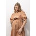 Сукня для вагітних і годування М-ХХL Юла мама PARIS DR-22.133 -бежевий