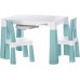 Комплект стіл+2 стільця FreeON Neo White-Mint 46637