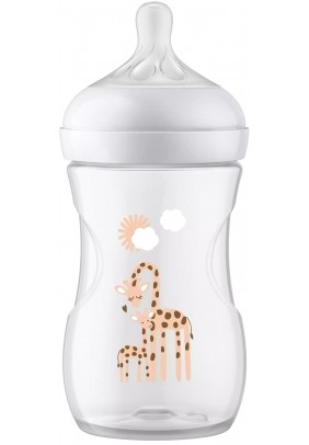 Пляшечка Avent Natural Жираф 260мл SCY903/66 - 