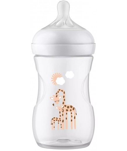 Пляшечка Avent Natural Жираф 260мл SCY903/66