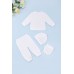 Комплект для хрещення (кофта+штани+шапка+пінетки) 56-74 Ладан КД15 -білий