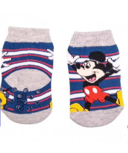 Шкарпетки з гальмами Mickey Disney 1шт MC17039-Синій/сірий