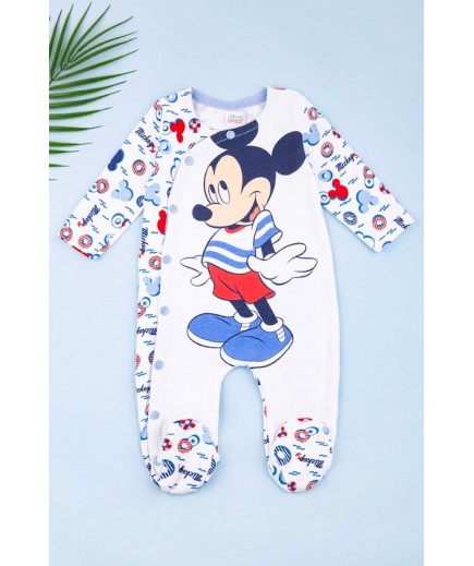 Комбінезон для новонароджених 56-68 Disney Mickey MC15472 - білий/голубий