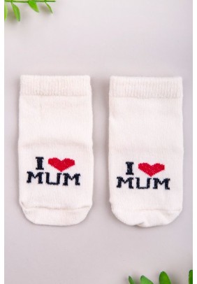 Шкарпетки "Я люблю маму" 0-6 Twins Baby 1416 - 