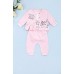 Комплект дитячий (Боді+штани+кофта) N-Cey 3-9 TO POK2286 - рожевий