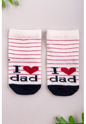 Шкарпетки "Я люблю папу" 0-6 Twins Baby 1416 - 