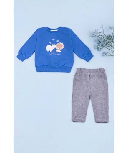 Комплект для новонароджених (кофта+штани) Favo 6-18 TO ALK13009 - синій