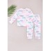 Піжама (футболка довг.рук+штани) 80-92 Фламинго 613-222 -молочний