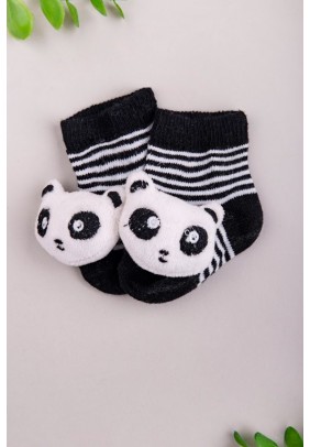 Шкарпетки з іграшкою Bi baby 68340-Чорний