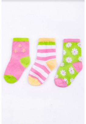 Набір дитячих шкарпеток Мамин Дім 3шт 20230102_DZR - рожевий - 