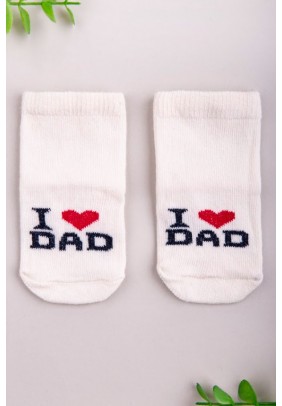 Шкарпетки "Я люблю тата" 0-6 Twins Baby 1416 - 