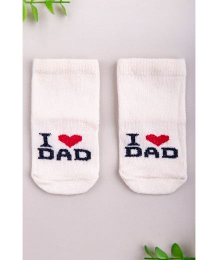 Шкарпетки "Я люблю тата" 0-6 Twins Baby 1416