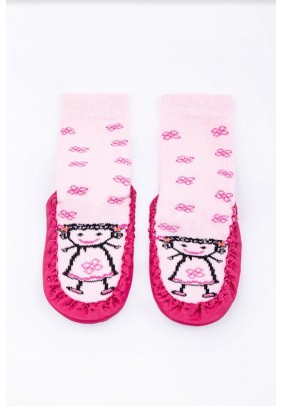Шкарпетки з підошвою махра 20-21 Flavien 1034 -рожевий - 