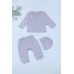 Комплект для новонароджених (кофта+штани+шапка) 56-74 TO 226143 -блакитний