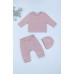 Комплект для новонароджених (кофта+штани+шапка) 56-74 TO 226143 -сірий