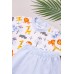Піжама (футболка+штани) 74-110 Misket 2188-Молочний/блакитний
