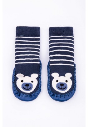 Шкарпетки з підошвою махра 16-21 Flavien 1034 -синій