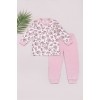 Піжама (футболка+штани) 74-110 Misket 2188-Молочний/рожевий