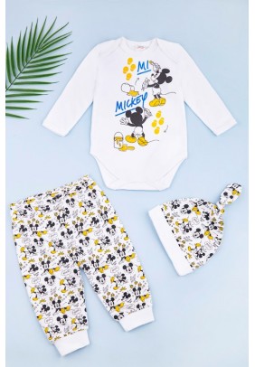 Комплект дитячий (боді+штани+шапочка) 62-86 Disney Mickey MC18314 - 
