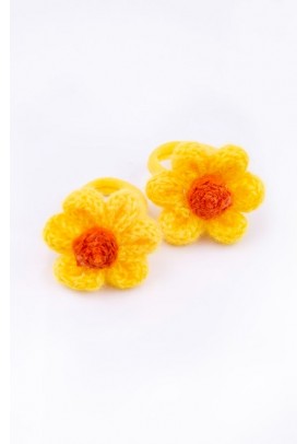 Набор резинок "Цветок" каракуль (2 шт)