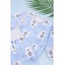 Комплект для новонароджених (льоля+повзунки+шапка) 56-68 Фламинго 695-045 - блакитний